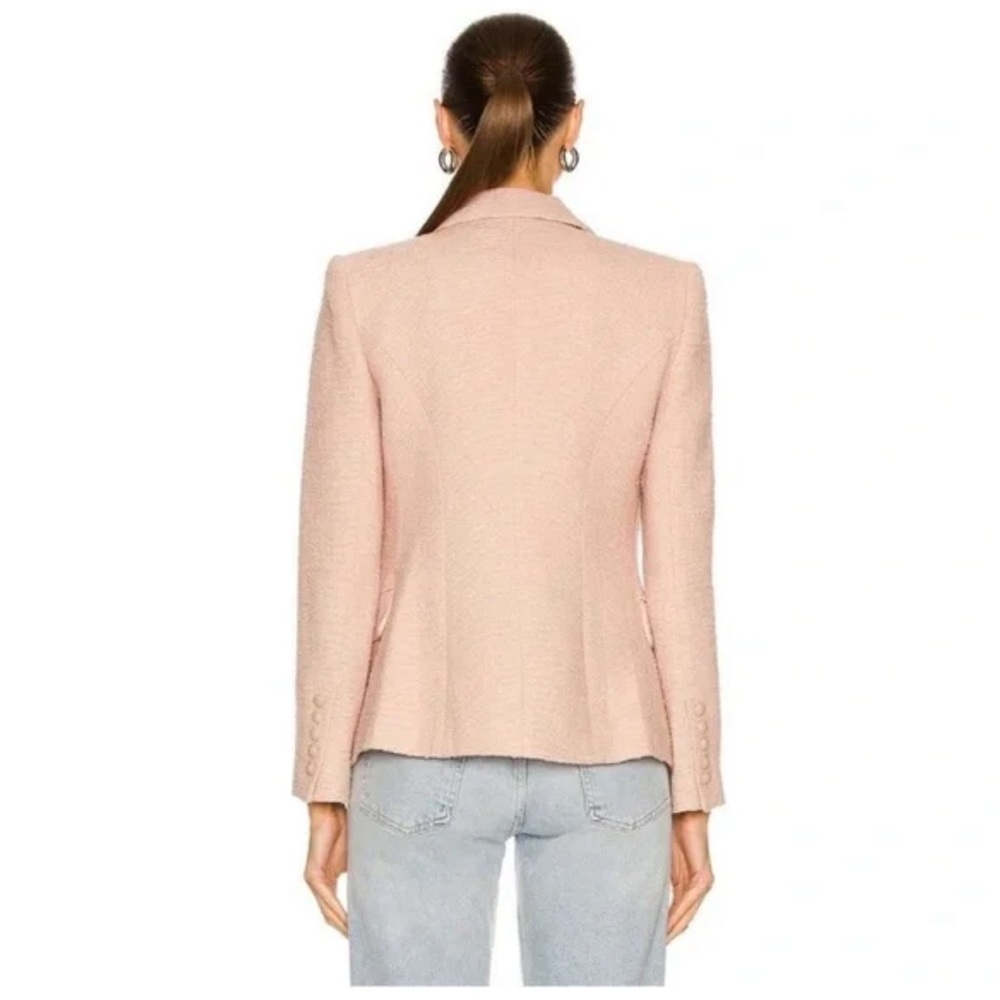 L'Agence Kenzie Double Breasted Blazer in Petal Pink Size 6 Old Money - Picture 4 of 13